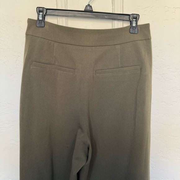 Simons Olive Wide-Leg Wrap Pants - Picture 4 of 6